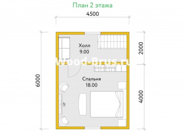 Сруб дома проект Эрик - 3