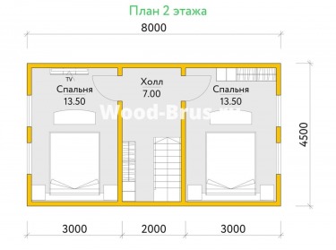 Сруб дома проект Магнус - 3