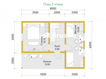 Сруб дома проект Торе - 3