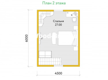 Сруб дома проект Херлиф - 3
