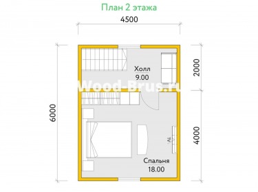 Сруб дома проект Хелге - 3