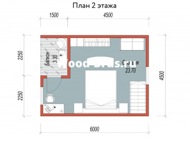 Сруб дома проект Ивар - 3
