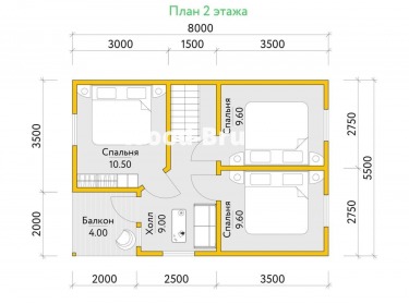 Сруб дома проект Якоб - 3