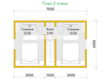 Сруб дома проект Франс - 3