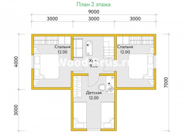 Сруб дома проект Стиг - 3