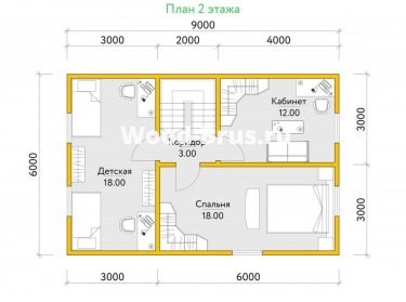 Сруб дома проект Ральф - 3