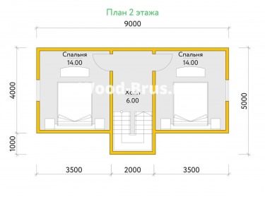 Сруб дома проект Хенрик - 3