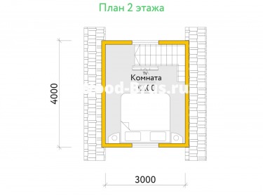 Сруб дома проект Бруни - 3