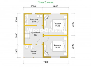 Сруб дома проект Свейн - 3