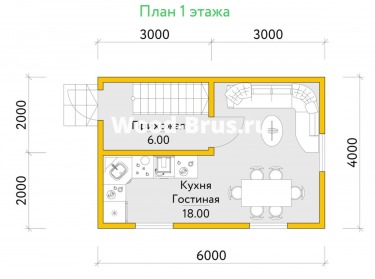 Сруб дома проект Синдри - 2