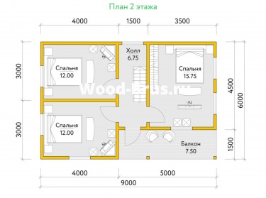 Сруб дома проект Ульвар - 3