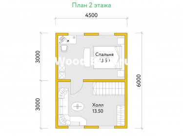 Сруб дома проект Фридрик - 3