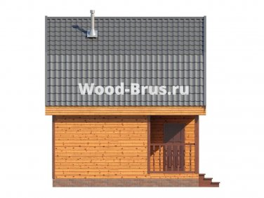 Баня из бруса 6х6 по проекту «Тора» - вид 4