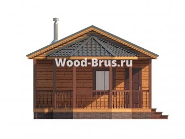 Баня из бруса 6х8 по проекту «Катарина» - вид 3