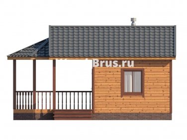 Баня из бруса 6х8 по проекту «Катарина» - вид 4