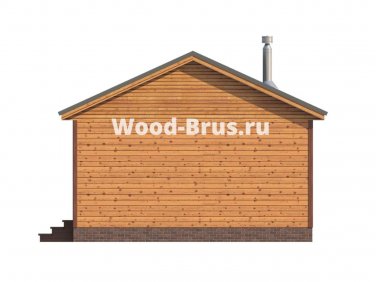 Баня из бруса 6х8 по проекту «Катарина» - вид 5