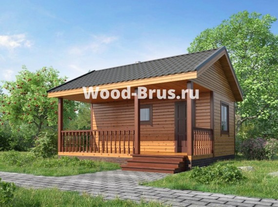 Баня из бруса «Каролина»