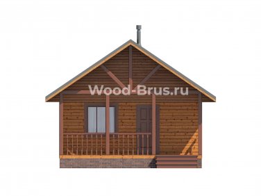 Баня из бруса 6х8 по проекту Рада - вид 2