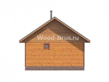 Баня из бруса 6х8 по проекту Рада - вид 3