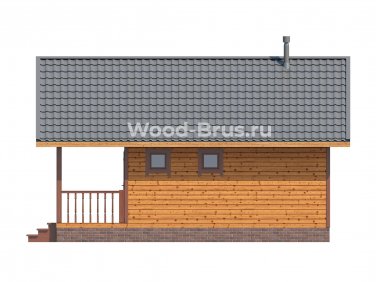 Баня из бруса 6х8 по проекту Рада - вид 5