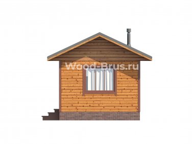 Баня из бруса 4х8 по проекту Ариана - вид 3