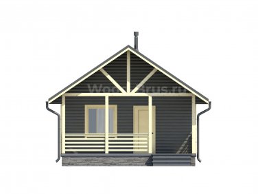 Каркасная баня 6х6 по проекту Михайловск - вид 5