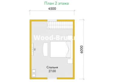 Сруб бани проект Инга - 3