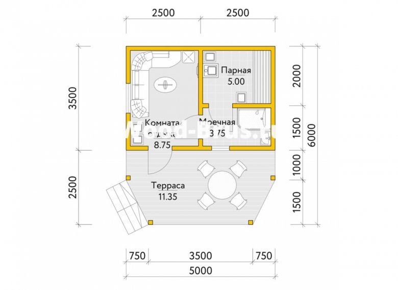 Сруб бани 5х6 Далия - фото 2