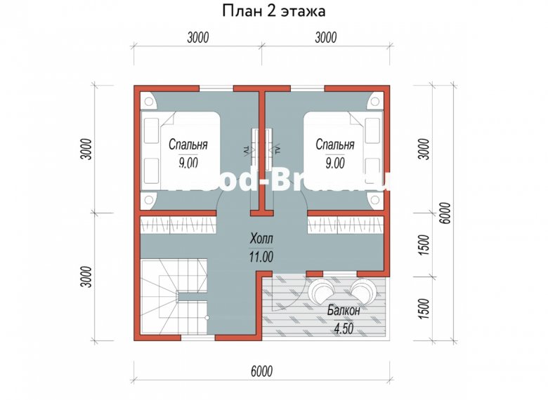 Каркасный дом 6х6 «Иркутск» - фото 3