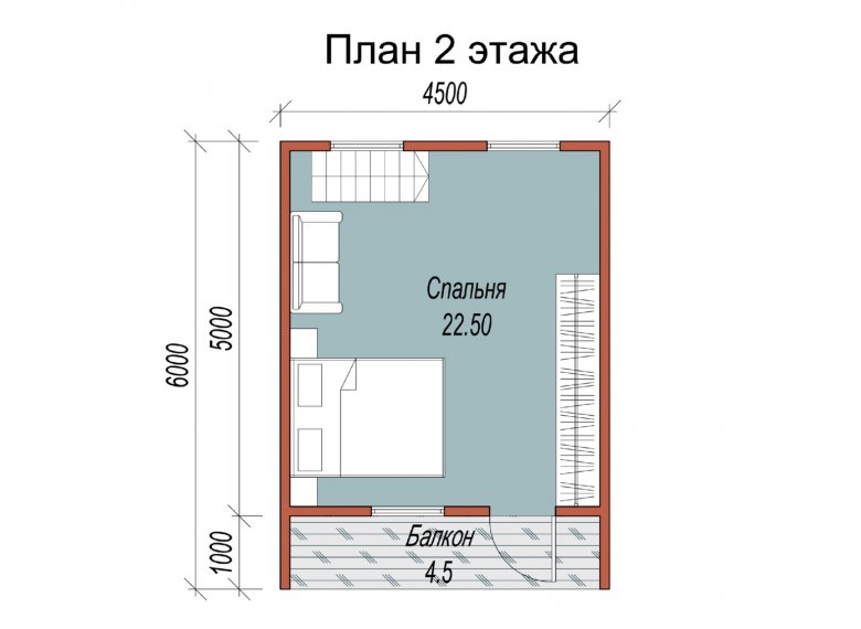 Каркасный дом 6х8 «Хабаровск» - фото 3