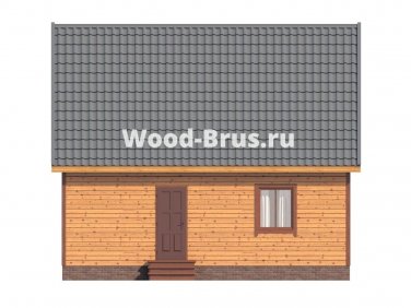 Дом из бруса 6х8 по проекту “Ульрик” - вид 4