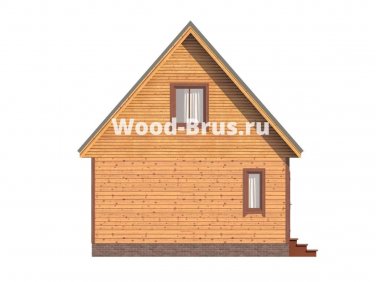 Дом из бруса 6х8 по проекту “Ульрик” - вид 5