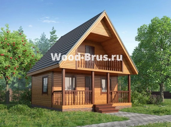Дом из бруса 6х6 Торвальд