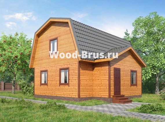 Дом из бруса 6х8 Рикард
