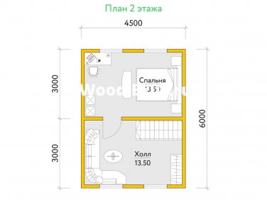 Дом из бруса 6х9 Фридрик - вид 3