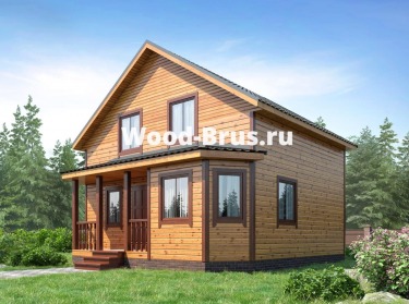 Загородное жильё из бруса 7х7