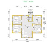 Дом из бруса 7.5х10 Бернт - превью 6