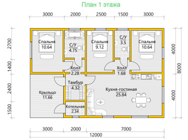 Дом из бруса проект Рауд - 6