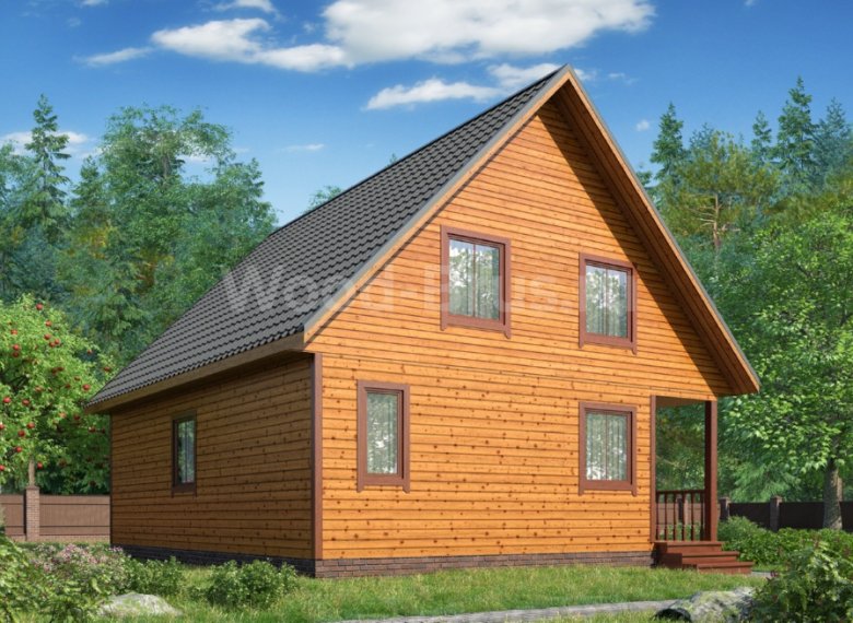 Дом из бруса 7.5х9 Климис - фото 1