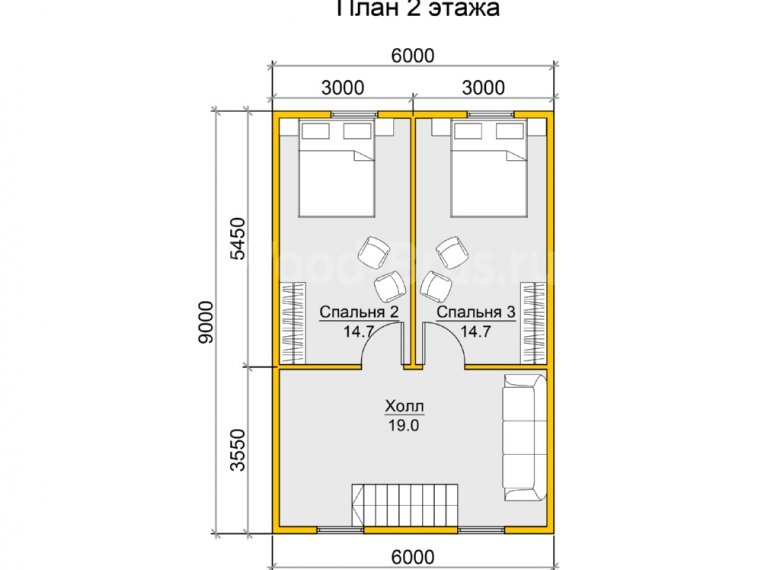 Дом из бруса 7.5х9 Климис - фото 3