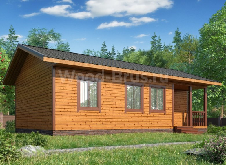 Дом из бруса 6х10 Алтан - фото 1