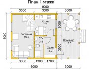 Дом из бруса 6х9 Калум - превью 2