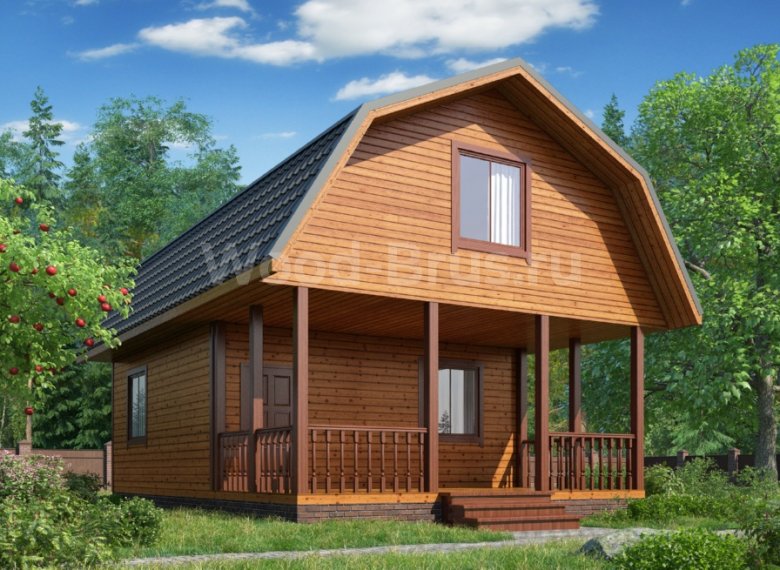 Дом из бруса 6х9 Калум - фото 1