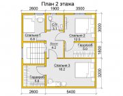 Дом из бруса 8х8 Весталий - превью 3