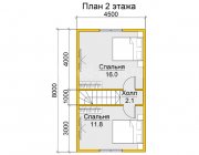 Дом из бруса 8х9 Деклан - превью 3
