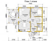 Дом из бруса 7х7 Рубен - превью 2
