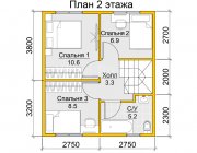 Дом из бруса 7х7 Рубен - превью 3