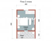 Каркасный дом 6х6 «Егорьевск» - превью 3