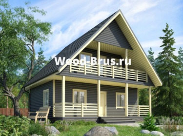 Каркасный дом 7.5х8 в Подмосковье