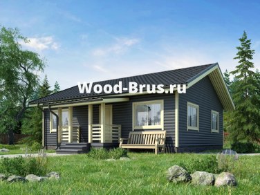 Каркасный дом 9х9 по проекту «Раменское» - вид 1